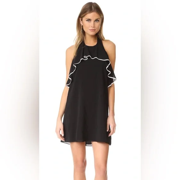 bebe white halter dress Be My Baby Mini Dress